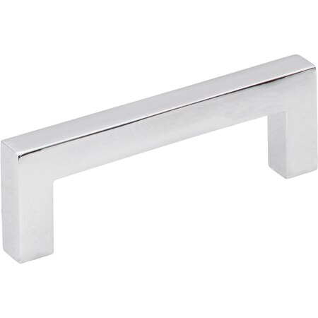Elements 3" Center-to-Center Polished Chrome Square Stanton Cabinet Bar Pull 625-3PC